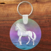 Porte-clés Beauté blanche de licorne (Recto)