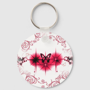 Porte-clés Beauté brillante en rose-porte - clé