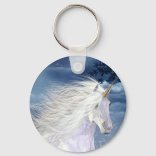 Porte-clés Beauté de blanc de licorne