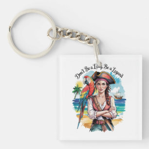 Porte-clés Beauté du boucaner pirate féminin sur le pont
