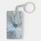 Porte-clés Beauté Élégante Fleur d'Art Abstrait Moderne Fract (Dos)