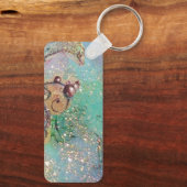 Porte-clés BEAUTÉ EN ROSE / Plante papillon magique (Verso)