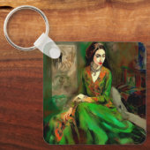 Porte-clés Beauté en vert (Recto)