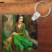 Porte-clés Beauté en vert (Verso)