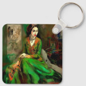 Porte-clés Beauté en vert (Dos)