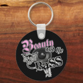 Porte-clés Beauté et BASS Trance Electro techno Rave DJ (Recto)