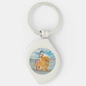 Porte-clés Beauté et Lion (Devant)