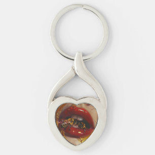 Porte-clés Beauté Honey Drip – Portraits dorés sensuels de fe