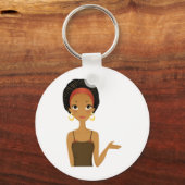 Porte-clés Beauté noire (Recto)