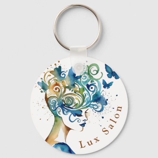Porte-clés Beauté Whimsical Custom Salon Porte - clé (Recto)