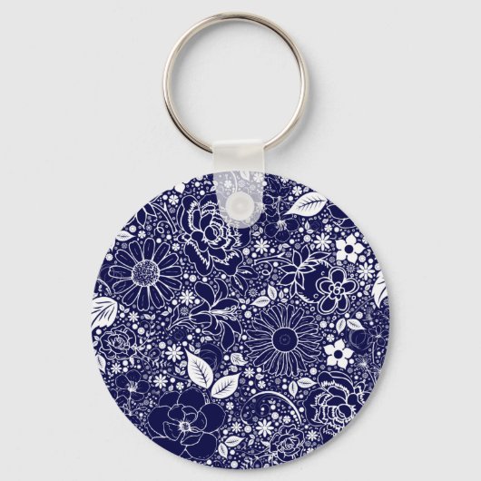 Porte-clés Beautés botaniques Porte - clé bleu (Recto)