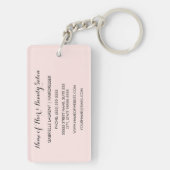 Porte-clés Beauticier Chic Paris Pois rose noir Bow (Dos)