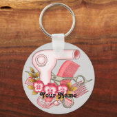 Porte-clés Beauticier rose Pansy (Recto)