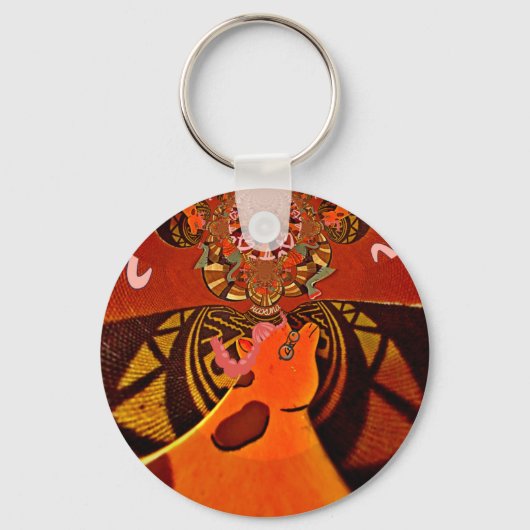 Porte-clés Beautiful Amazing Giraffe love safari (Recto)