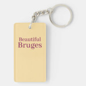 Porte-clés Beautiful Bruges. Acryl Sleutelhanger (Dos)