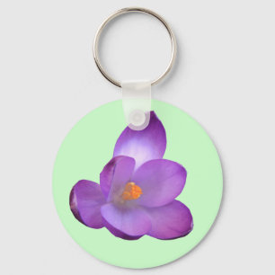 Porte-clés Beautiful Crocus Flower Keychain