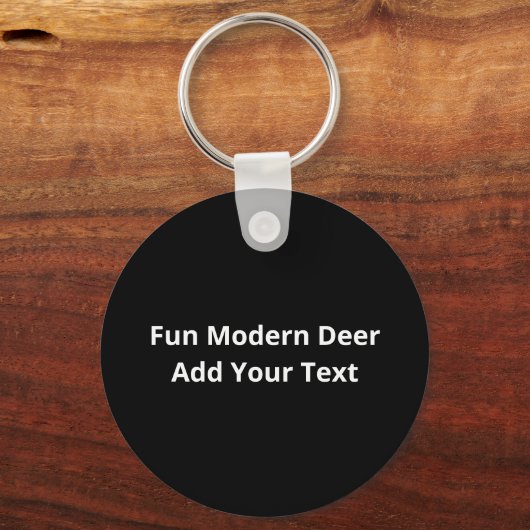 Porte-clés Beautiful Funny Deer Oh Deer Modern Design (Verso)