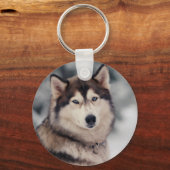 Porte-clés Beautiful Husky in the Outdoors (Recto)