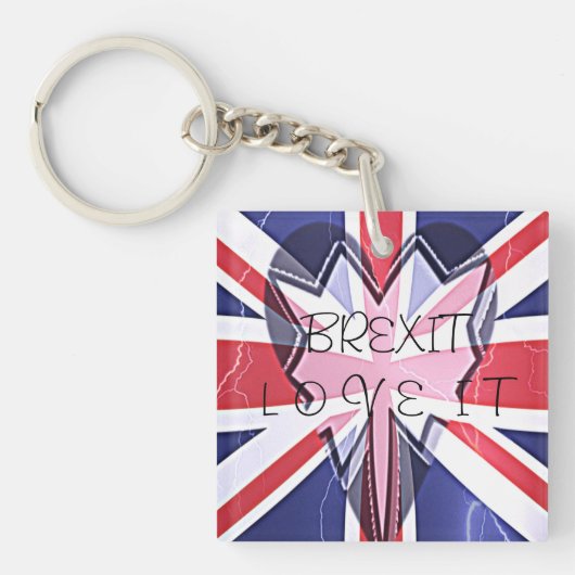 Porte-clés Beautiful Love Heart UK Extraordinaire Motif Art D (Devant)