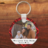 Porte-clés Beautiful Love You Mom Photo & Text (Recto)