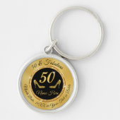 Porte-clés Beautiful Personalised 50th Birthday Gifts for Her (Devant)
