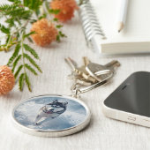 Porte-clés Beautiful Snow Wolf (Côté)