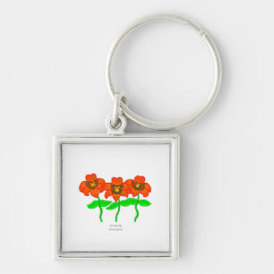 Porte-clés Beautiful Tiger Lilies Premium Square Keychain