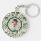 Porte-clés Beaux Cadeaux Pour Couples Fleur De Carnation (Dos)