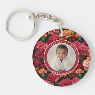 Porte-clés Beaux Cadeaux Pour Femme Œillet Floral