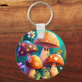 Porte-clés Beaux champignons mignons (Verso)