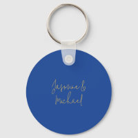 Beaux Noms De Couple Calligraphie Chic Bleu Et Or