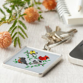 Porte-clés Beaux oiseaux Jardins (Côté)