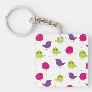 Porte-clés Beaux oiseaux motif