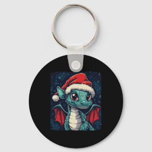 Porte-clés Beaux voeux De Noël D'Un Dragon Festif