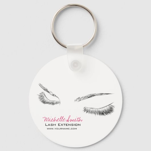 Porte-clés Beaux yeux Longues cils Lash Extension (Recto)