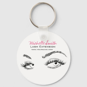 Porte-clés Beaux yeux Longues cils Lash Extension