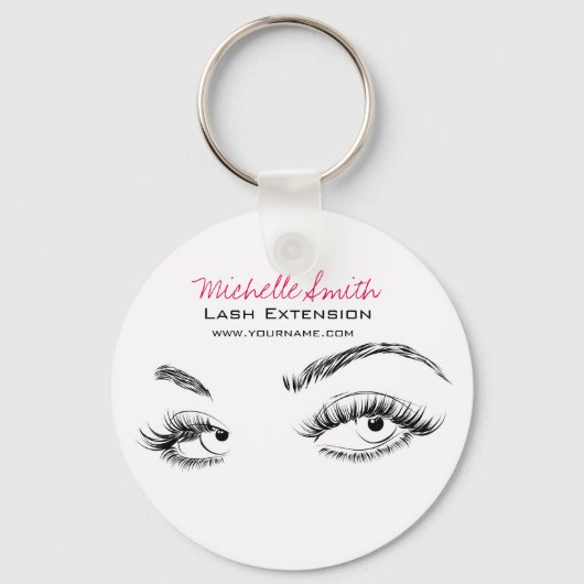 Porte-clés Beaux yeux Longues cils Lash Extension (Recto)