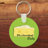 Porte-clés bébé à tête de fromage (Recto)
