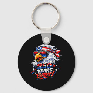 Porte-clés Bébé aigle drôle 250 ans États-Unis 250e anniversa