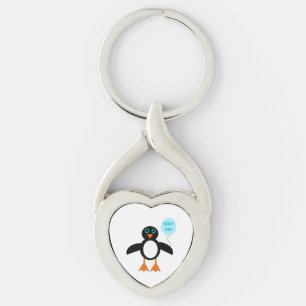 Porte-clés Bébé bleu mignon garçon Porte - clé de pingouin