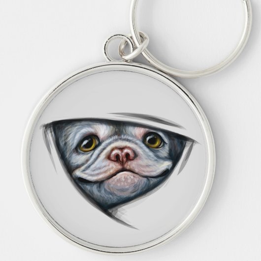 Porte-clés Bébé Bouledogue (Devant)