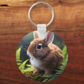 Porte-clés Bébé Brown nain lapin, Clavier (Recto)