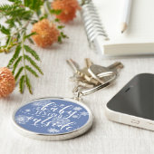 Porte-clés Bébé c'est froid dehors Noël (Côté)