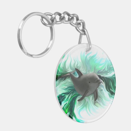 Porte-clés Bébé dauphin (Devant gauche)
