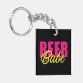 Porte-clés Bébé de bière drôle (Devant gauche)