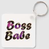 Porte-clés Bébé de chef en Flore noire (Dos)