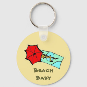 Porte-clés Bébé de plage - porte - clé