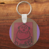 Porte-clés Bébé design d'art de joie! (Recto)