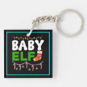 Porte-clés Bébé Elfe Noël Conception de vacances-84608 (Dos)