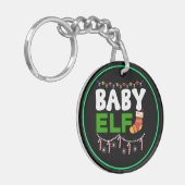 Porte-clés Bébé Elfe Noël Design de vacances-84608 (Devant gauche)